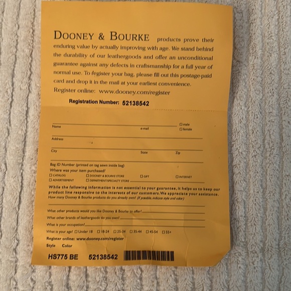 🔥!SALE! Dooney & Bourke Single Monogram Shoulder Bag - Picture 9 of 16